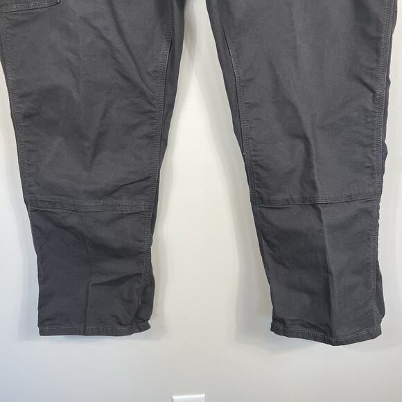 Ariat Rebar M4 Double Front Pants Men 46x30 Gray Canvas Relaxed Straight Utility - Picture 7 of 16